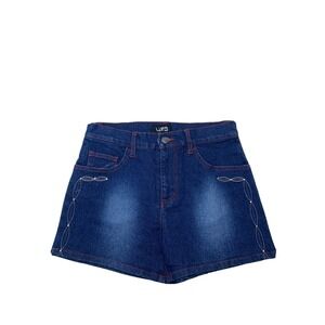Lip Girl Blue‎ Denim Jean Short Size 9 Approx 28x3.5